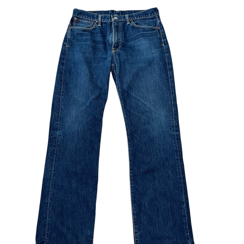 Polo Ralph Lauren Men's Dark Blue Denim Jeans Classic Slim Straight Fit 34 x 34 - Picture 3 of 6
